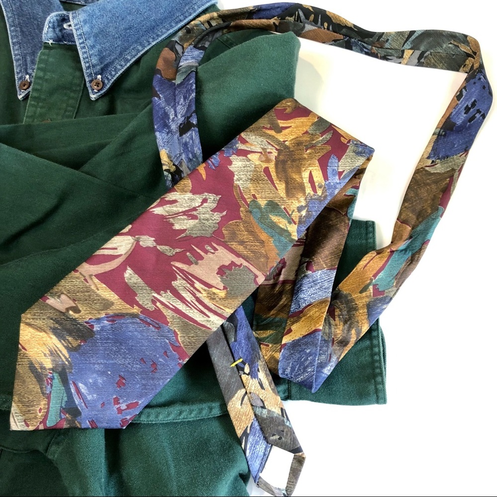 VTG McGregor USA Made 70’s Abstract Print Tie OS